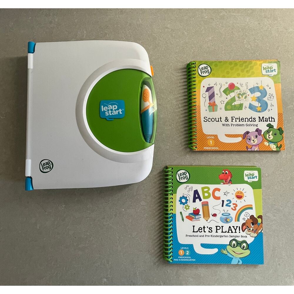 Leap Start Leap Frog Interactive Learning System Book Reader & 2 Books
